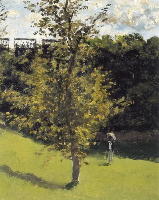 Framed Print : MONET, Claude (1840-1926). The Train in the Country. 1870-1871. Central detail. Impressionism. Oil on canvas. FRANCE. Paris. Muse d'Orsay (Orsay Museum)