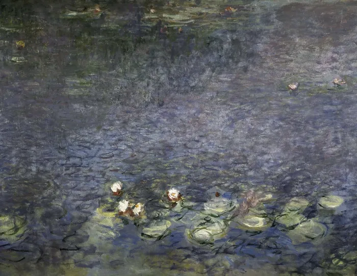 Framed Print : MONET, Claude (1840-1926). Waterlilies: Morning. 1916 - 1926. Detail. Impressionism. Oil on canvas. FRANCE. Paris. Orangerie Museum. AISA / Everett Collection**US SALES ONLY**