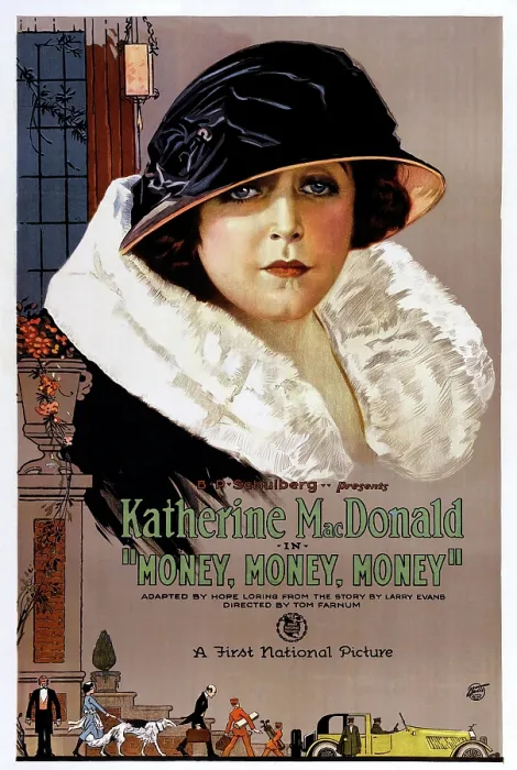 Framed Print : MONEY! MONEY! MONEY!, US poster art, Katherine MacDonald, 1923