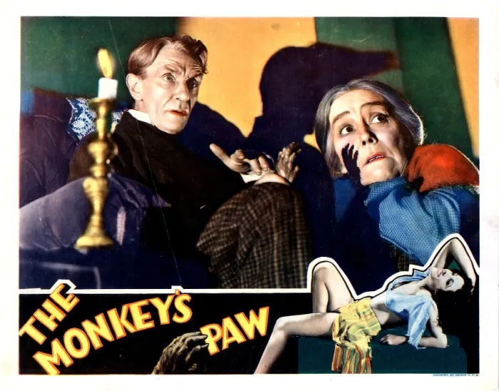 Framed Print : THE MONKEY'S PAW, from left, Ivan F. Simpson, Louise Carter, Nina Quartero, 1933