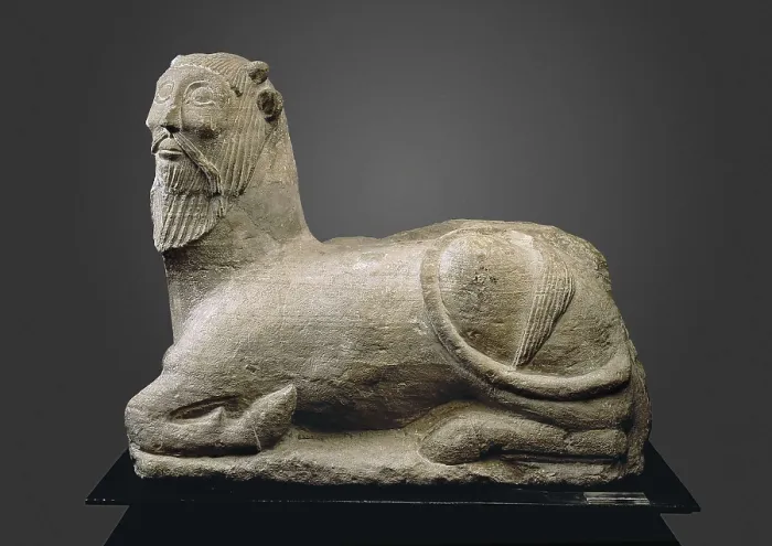Framed Print : Monster of Balazote. 4th c. BC. Iberian art. Sculpture on rock. SPAIN. Madrid. National Museum of Archaeology. Proc: SPAIN. Balazote. AISA / Everett Collection**US SALES ONLY**