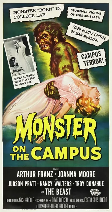 Framed Print : MONSTER ON THE CAMPUS, 1958