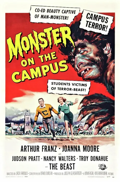 Framed Print : MONSTER ON THE CAMPUS, Arthur Franz (top), 1958 Framed Print : MONSTER ON THE CAMPUS, Arthur Franz (top), 1958