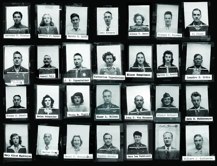 Framed Print : Montage of Manhattan Project personnel at Los Alamos during World War 2 Framed Print : Montage of Manhattan Project personnel at Los Alamos during World War 2