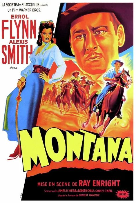 Framed Print : MONTANA, Alexis Smith, Errol Flynn, (French poster art), 1950 Framed Print : MONTANA, Alexis Smith, Errol Flynn, (French poster art), 1950