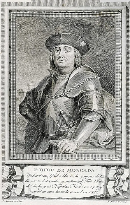 Framed Print : MONTCADA, Hugo de (1476-1528). Spanish politician and military man, viceroy of Sicily (1509-1514) and Naples (1527-1528). Engraving. AISA / Everett Collection**US SALES ONLY**