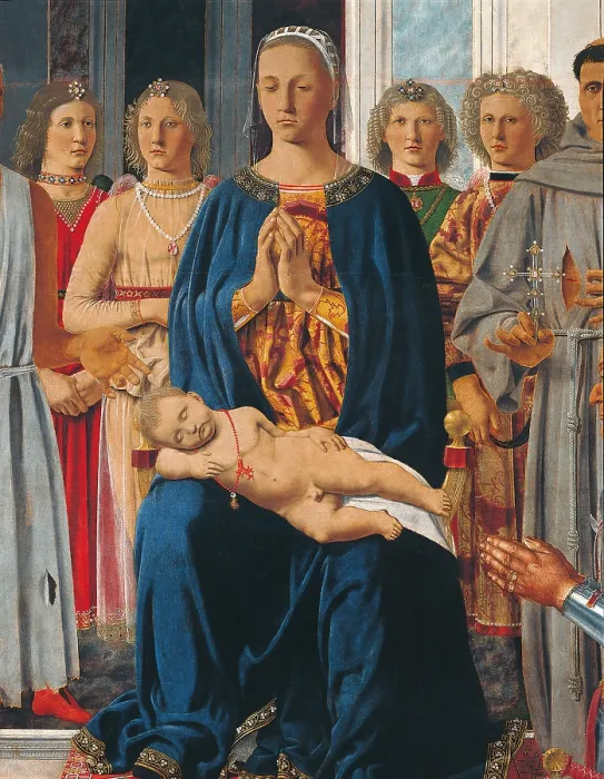 Framed Print : Montefeltro Altarpiece, by Pietro di Benedetto dei Franceschi known as Piero della Francesca, 1472 - 1474, 15th Century, oil and tempera on panel, cm 248 x 170 - Italy, Lombardy