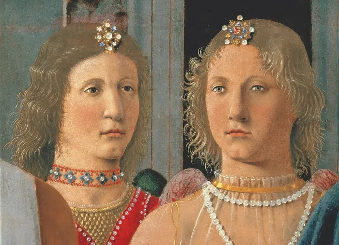 Framed Print : Montefeltro Altarpiece, by Pietro di Benedetto dei Franceschi known as Piero della Francesca, 1472 - 1474, 15th Century, oil and tempera on panel, cm 248 x 170 - Italy, Lombardy