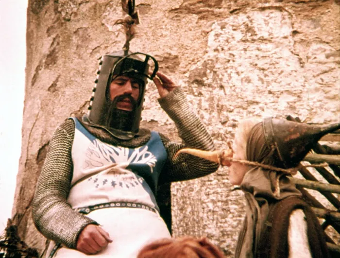 Framed Print : MONTY PYTHON AND THE HOLY GRAIL, Terry Jones, Connie Booth, 1975. (c)Python Pictures
