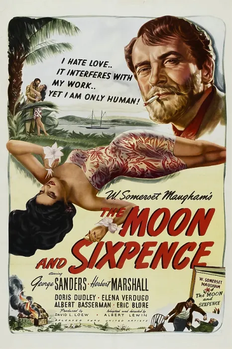 Framed Print : THE MOON AND SIXPENCE, from left: Elena Verdugo, George Sanders, 1942 Framed Print : THE MOON AND SIXPENCE, from left: Elena Verdugo, George Sanders, 1942