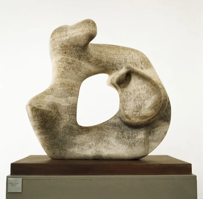 Framed Print : MOORE, Henry (1898-1986). Mother and child. 1978. Sculpture on marble. AISA / Everett Collection - Image has fine art copyright