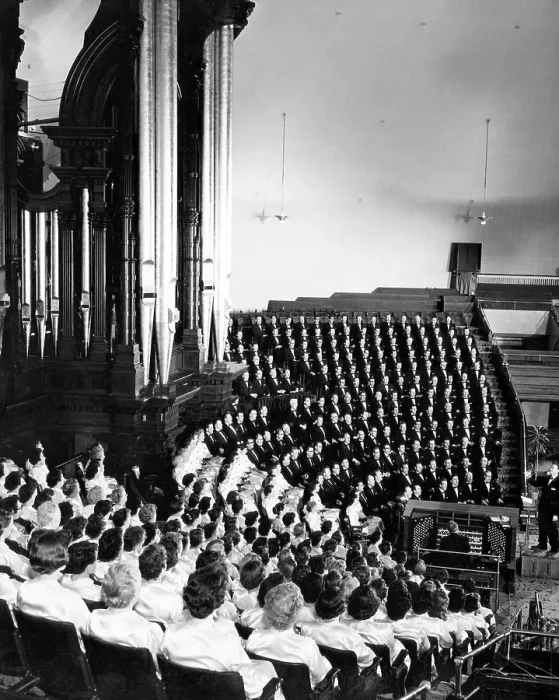Framed Print : The Mormon Tabernacle Choir, Salt Lake City, Utah, 1959.. Courtesy: CSU Archives / Everett Collection Framed Print : The Mormon Tabernacle Choir, Salt Lake City, Utah, 1959.. Courtesy: CSU Archives / Everett Collection