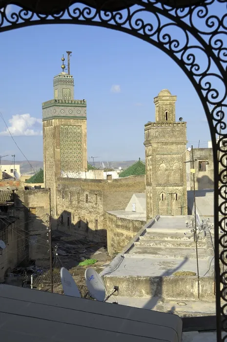 Framed Print : MOROCCO. Fes. Minarets in the medina. AISA / Everett Collection**US SALES ONLY** Framed Print : MOROCCO. Fes. Minarets in the medina. AISA / Everett Collection**US SALES ONLY**