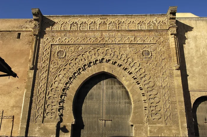 Framed Print : MOROCCO. Rabat. Bab Oudaia (h. 1195), gate of the Kasbah. Islamic art. Architecture. AISA / Everett Collection**US SALES ONLY**