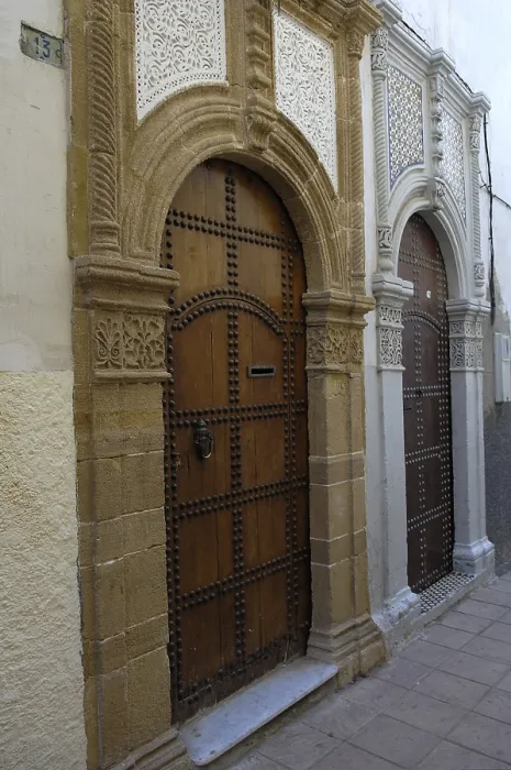 Framed Print : MOROCCO. Rabat. Doors in the medina. AISA / Everett Collection**US SALES ONLY**