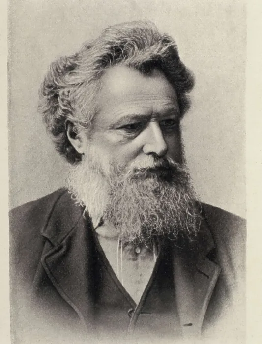 Framed Print : MORRIS, William (1834-1896). Portrait of William Morris. Engraving. AISA / Everett Collection**US SALES ONLY**