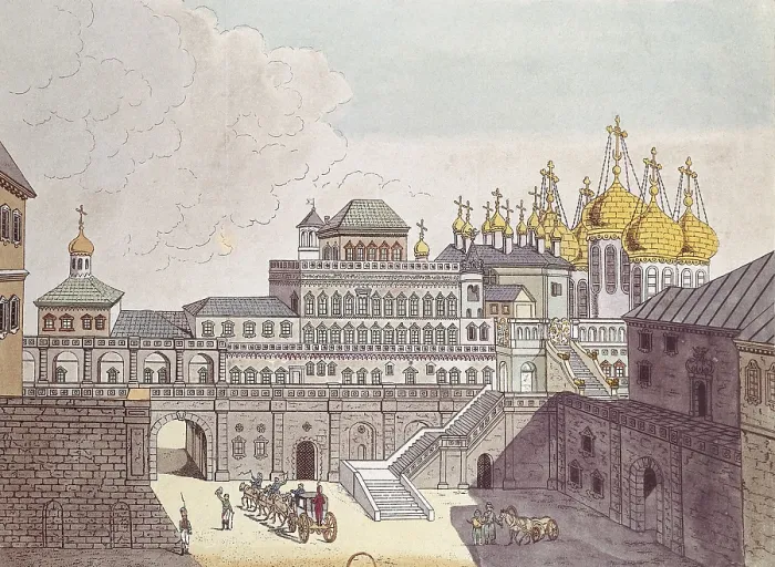 Framed Print : Moscow. Tsar's Palace in the Kremlin19th c. Engraving. AISA / Everett Collection (4405)**US SALES ONLY**