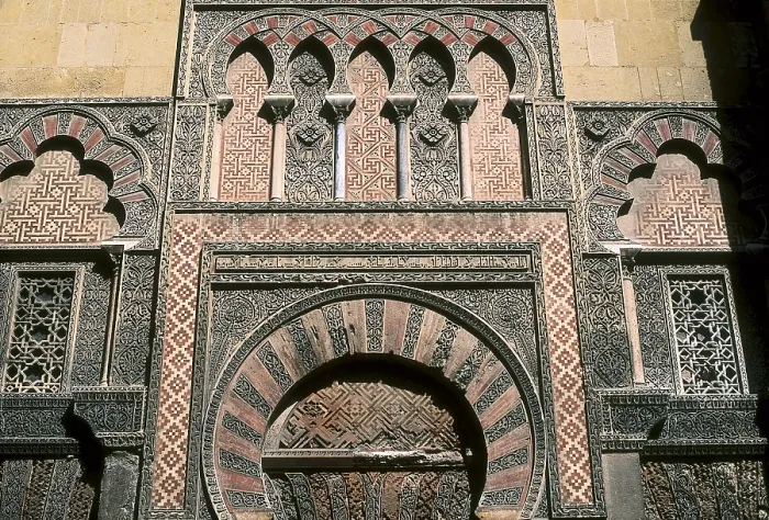 Framed Print : Mosque Cathedral of Cordoba. s.X-16th c. SPAIN. ANDALUSIA. Cordoba. Mezquita (Mosque). Detail of the decorations. Hispano-Moresque art. Caliphate period. Architecture