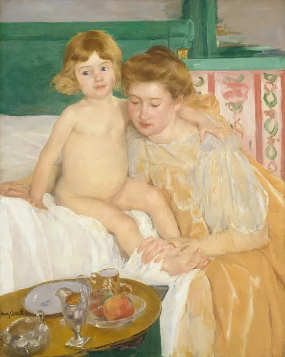 Framed Print : Mother and Child (Baby After His Nap), by Mary Cassatt, 1899, French impressionist oil painting Framed Print : Mother and Child (Baby After His Nap), by Mary Cassatt, 1899, French impressionist oil painting