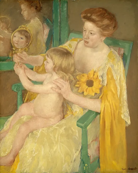 Framed Print : Mother and Child, by Mary Cassatt, 1905, American painting, oil on canvas Framed Print : Mother and Child, by Mary Cassatt, 1905, American painting, oil on canvas