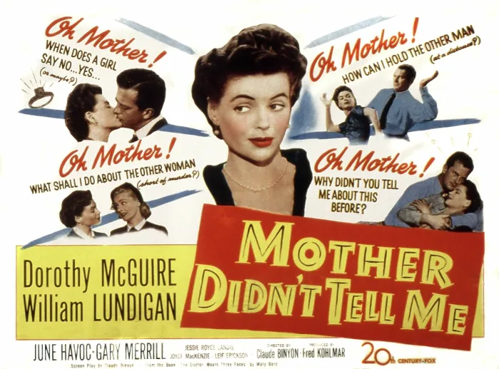 Framed Print : MOTHER DIDN'T TELL ME, Dorothy McGuire, 1950, 20th Century Fox, TM & Copyright  /  Courtesy: Everett Collection
