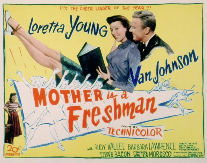 Framed Print : MOTHER IS A FRESHMAN, Betty Lynn, (lower left), Loretta Young, Van Johnson, 1949, TM and copyright 20th Century Fox Film Corp. All rights reserved  /  Courtesy: Everett Collection