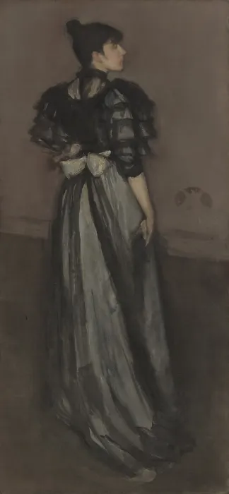 Framed Print : Mother of Pearl and Silver: The Andalusian, by James McNeill Whistler, 1888-1900, American painting, oil on canvas Framed Print : Mother of Pearl and Silver: The Andalusian, by James McNeill Whistler, 1888-1900, American painting, oil on canvas