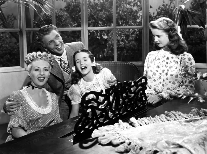 Framed Print : MOTHER WORE TIGHTS, Betty Grable, Dan Dailey, Connie Marshall, Mona Freeman, 1947, TM & Copyright (c) 20th Century Fox Film Corp. All rights reserved