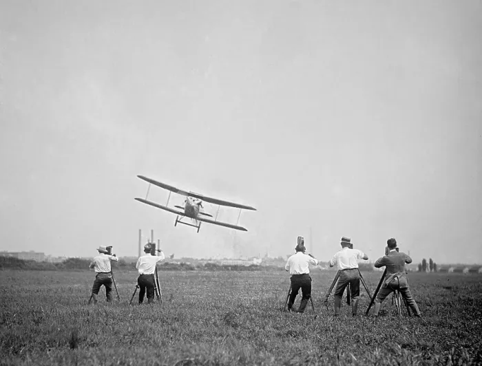 Framed Print : Four motion picture photographers record a naval sea plane buzzing them in 1927 near Washington, D.C Framed Print : Four motion picture photographers record a naval sea plane buzzing them in 1927 near Washington, D.C