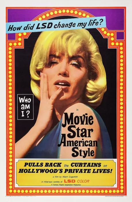 Framed Print : MOVIE STAR, AMERICAN STYLE OR: LSD, I HATE YOU, US poster art, Cara Garnett, 1966 Framed Print : MOVIE STAR, AMERICAN STYLE OR: LSD, I HATE YOU, US poster art, Cara Garnett, 1966