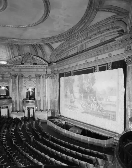 Framed Print : Movie Theaters, the Al Ringling Theatre, interior, built in 1915, 136 Fourth Street, Baraboo, Wisconsin, circa 1970s