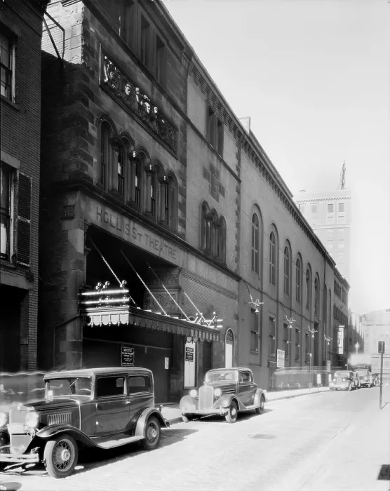 Framed Print : Movie Theaters, the Hollis Street Theater, exterior, constructed in 1885, photograph by Arthur C. Haskell, Hollis Street, Boston, Massacusetts, circa 1935