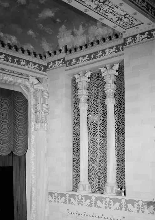 Framed Print : Movie Theaters, Missouri Theater Building, interior, constructed in 1927, 713-715 Edmond Street, Saint Joseph, Missouri, circa 1970s