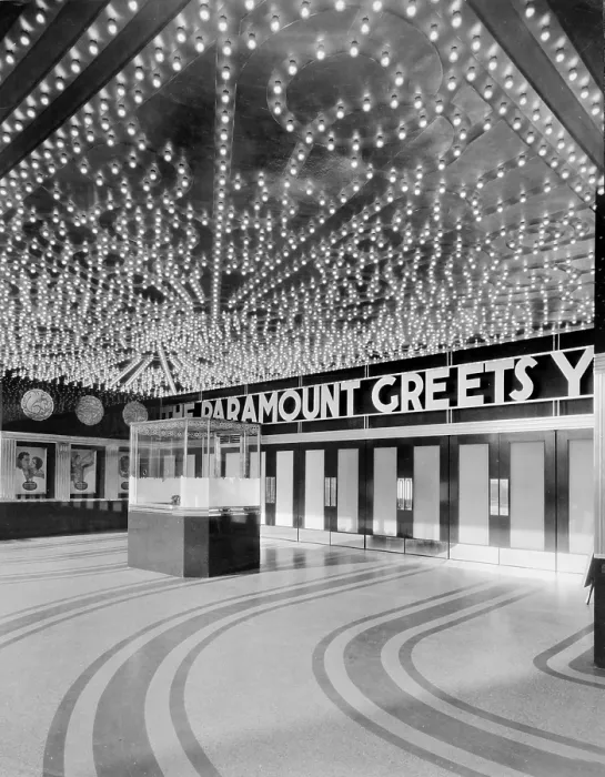 Framed Print : Movie Theaters, The Paramount Theatre, interior, ticket booth, 2025 Broadway, Oakland, California, circa 1932