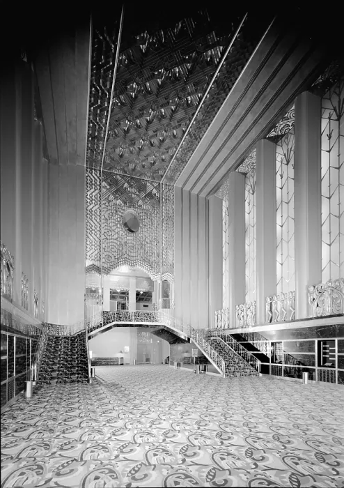 Framed Print : Movie Theaters, The Paramount Theatre, interior, grand lobby, 2025 Broadway, Oakland, California, circa 1932