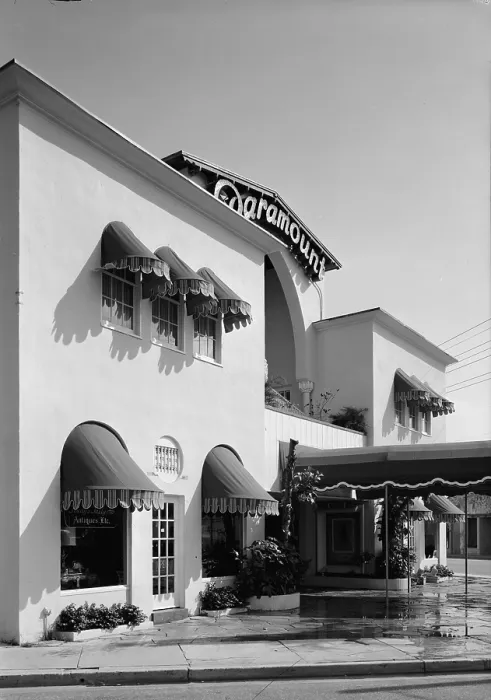 Framed Print : Movie Theaters, the Paramount Theatre, exterior, built in 1926, Sunrise Avenue & North County Road, Palm Beach, Florida, circa 1970s Framed Print : Movie Theaters, the Paramount Theatre, exterior, built in 1926, Sunrise Avenue & North County Road, Palm Beach, Florida, circa 1970s