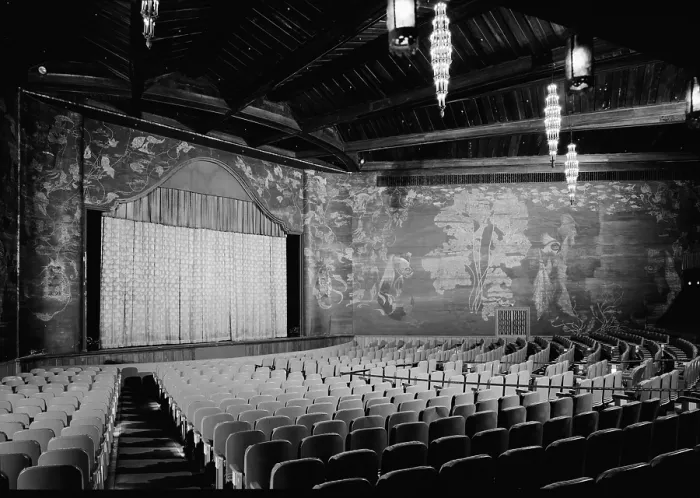 Framed Print : Movie Theaters, the Paramount Theatre, interior, built in 1926, Sunrise Avenue & North County Road, Palm Beach, Florida, circa 1970s