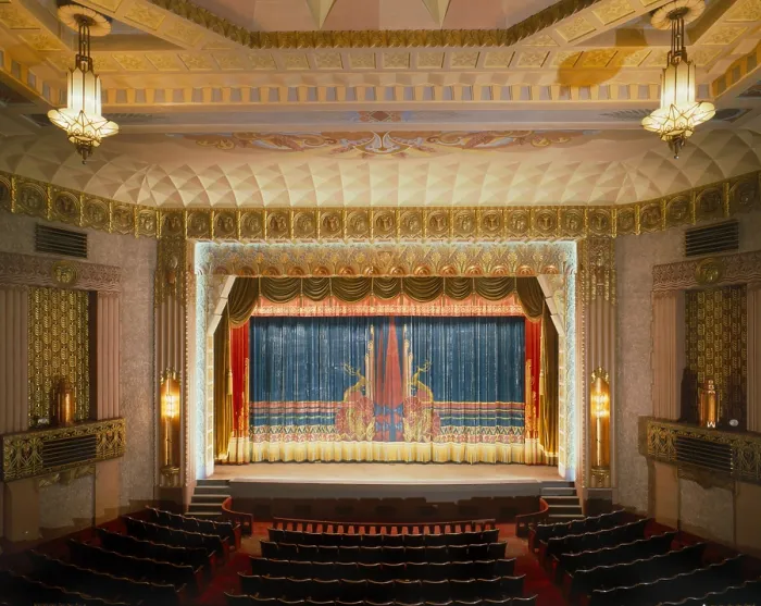 Framed Print : Movie Theaters, The Washoe Theater, auditorium, constructed in 1931, 305 Main Street, Anaconda, Montana, circa 1994
