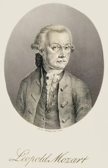 Framed Print : Mozart, Leopold (1719-1787). Litography. AISA / Everett Collection**US SALES ONLY**