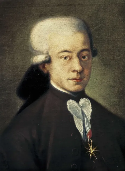 Framed Print : MOZART, Wolfgang Amadeus (1756-1791). Oil on canvas. ITALY. Bologna. Musical Bibliographical Museum. AISA / Everett Collection**US SALES ONLY**