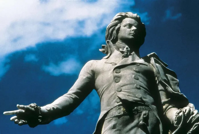 Framed Print : MOZART, Wolfgang Amadeus (1756-1791). Monument to Mozart at the Vienna Hofburg. Sculpture on rock. AUSTRIA. VIENNA. Vienna. AISA / Everett Collection**US SALES ONLY**