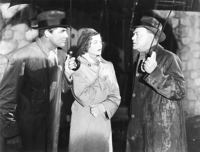 Framed Print : MR. BLANDINGS BUILDS HIS DREAM HOUSE, from left: Cary Grant, Myrna Loy, Cliff Clark, 1948