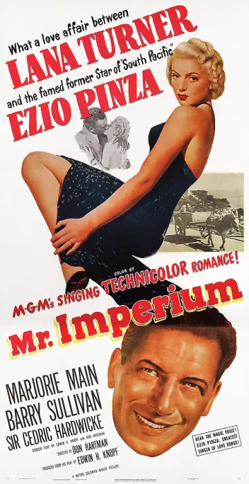Framed Print : MR. IMPERIUM, US poster art, from left: Lana Turner, Ezio Pinza, 1951 Framed Print : MR. IMPERIUM, US poster art, from left: Lana Turner, Ezio Pinza, 1951