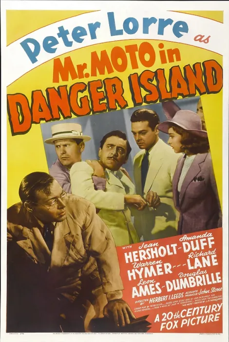 Framed Print : MR. MOTO IN DANGER ISLAND, from left: Peter Lorre, Warren Hymer, Douglass Dumbrille, far right: Jean Hersholt, 1939, TM and Copyright 20th Century Fox Film Corp