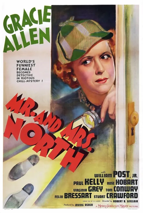 Framed Print : MR. AND MRS. NORTH, US poster art, Gracie Allen, 1942 Framed Print : MR. AND MRS. NORTH, US poster art, Gracie Allen, 1942
