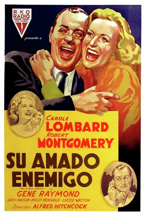 Framed Print : MR. AND MRS. SMITH (aka SU AMADO ENEMIGO), Robert Montgomery, Carole Lombard, (Argentine poster art), 1941 Framed Print : MR. AND MRS. SMITH (aka SU AMADO ENEMIGO), Robert Montgomery, Carole Lombard, (Argentine poster art), 1941