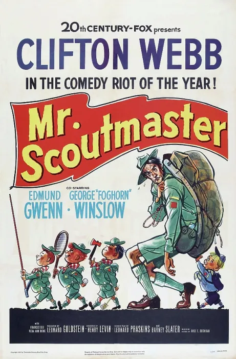 Framed Print : MR. SCOUTMASTER, US poster art, second right: Clifton Webb, 1953, TM & copyright 20th Century Fox Film Corp. All rights reserved  /  Courtesy Everett Collection