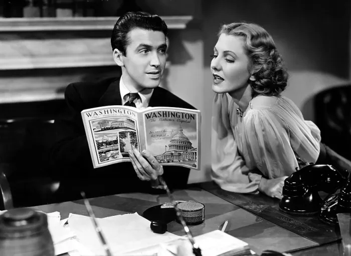 Framed Print : MR. SMITH GOES TO WASHINGTON, James Stewart, Jean Arthur, 1939