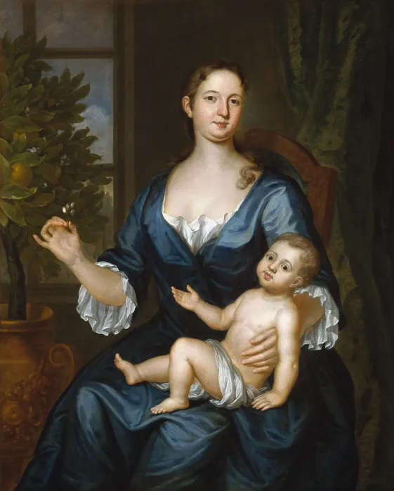 Framed Print : MRS. FRANCIS BRINLEY AND HER SON FRANCIS, by John Smibert, 1729, British painting, oil on canvas Framed Print : MRS. FRANCIS BRINLEY AND HER SON FRANCIS, by John Smibert, 1729, British painting, oil on canvas