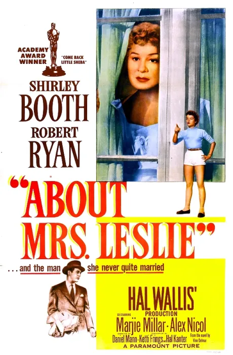 Framed Print : ABOUT MRS. LESLIE, US poster, from top: Shirley Booth, Eilene Janssen, Robert Ryan, 1954 Framed Print : ABOUT MRS. LESLIE, US poster, from top: Shirley Booth, Eilene Janssen, Robert Ryan, 1954